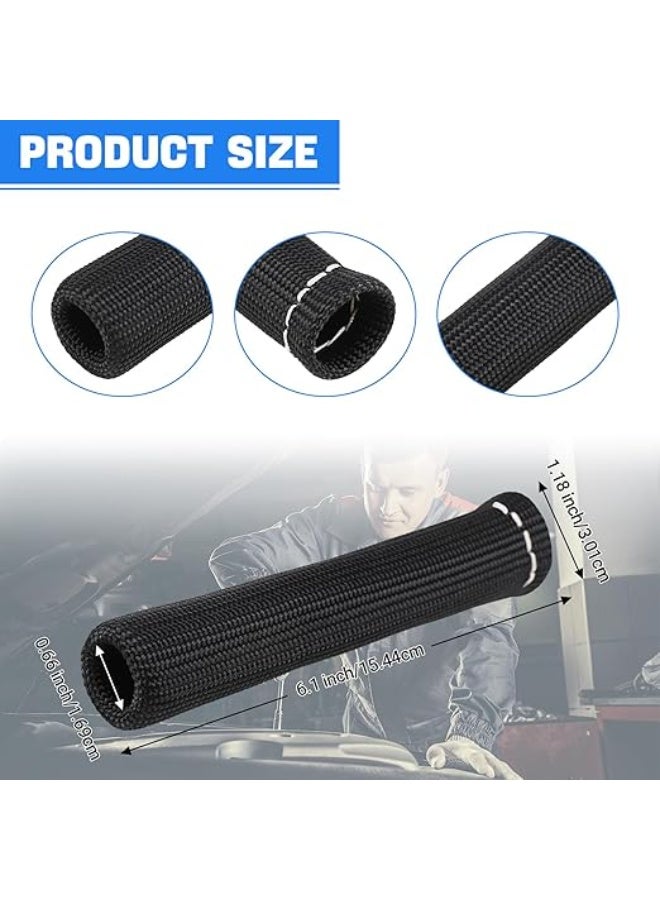 Spark Plug Wire Boots Heat Shield Protector Sleeve 2500 Degree Spark Plug Heat Cover Wrap 6 Inch for SBC BBC 350 454 8PCS by - Image 2